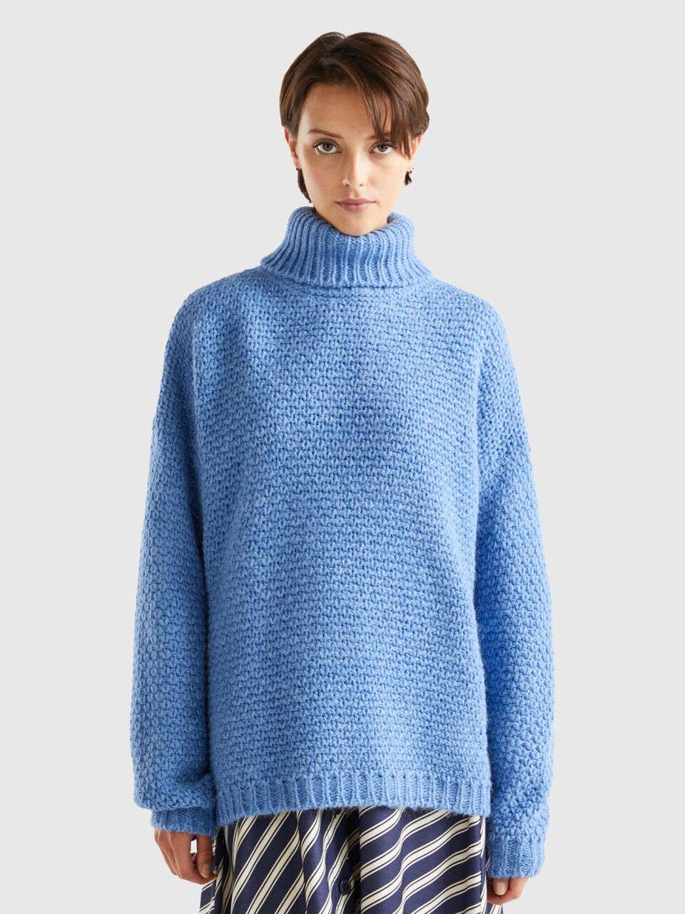 Maglioni collo alto benetton best sale