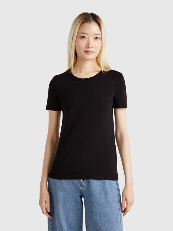 T-Shirt aus Langfaser-Baumwolle Damen