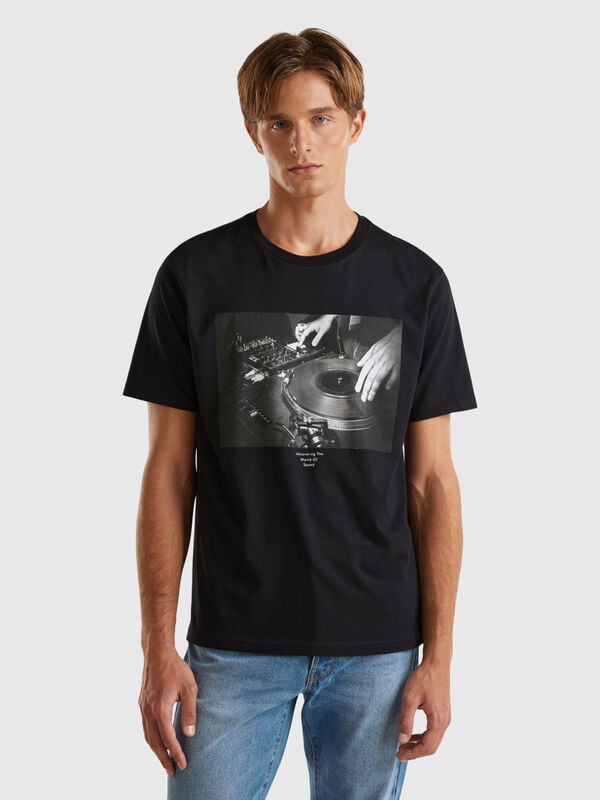 T-shirt con stampa fotografica Uomo