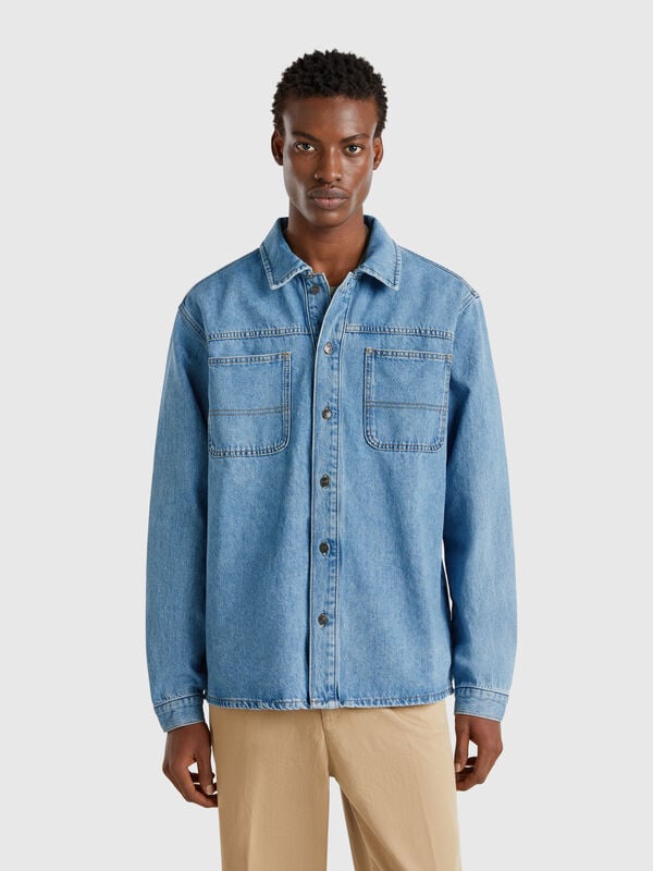 Denim overshirt Men