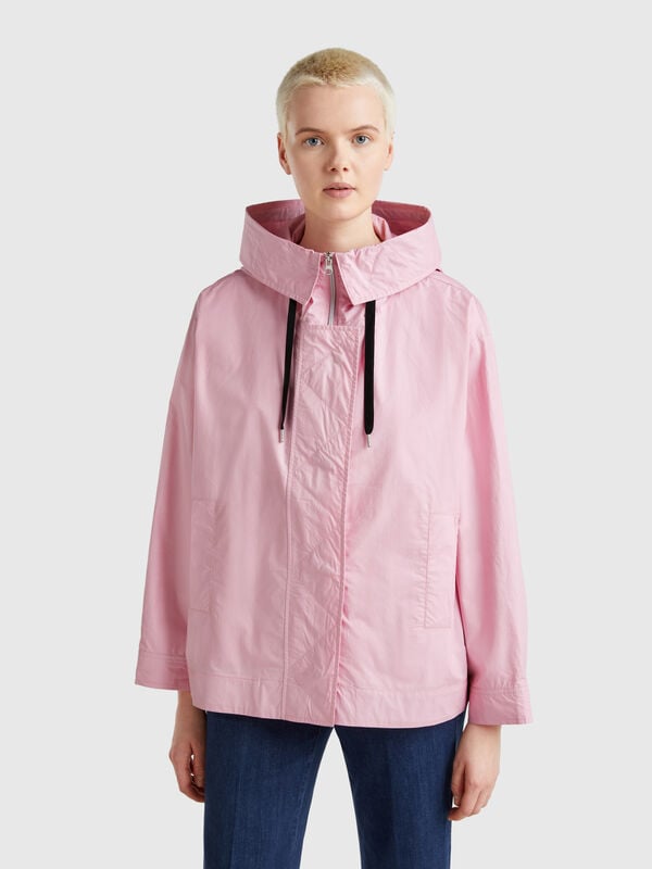 Over-Fit-Jacke aus Nylon Damen
