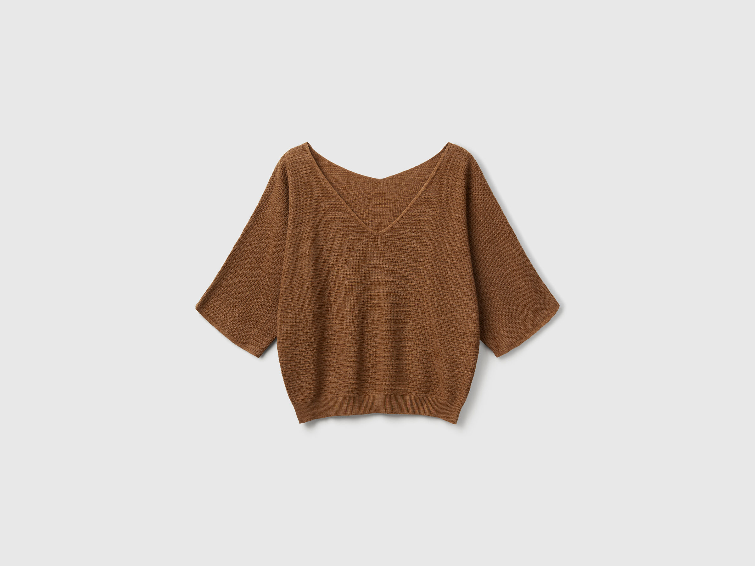 V NECK SWEATER H/S Femme image number 3