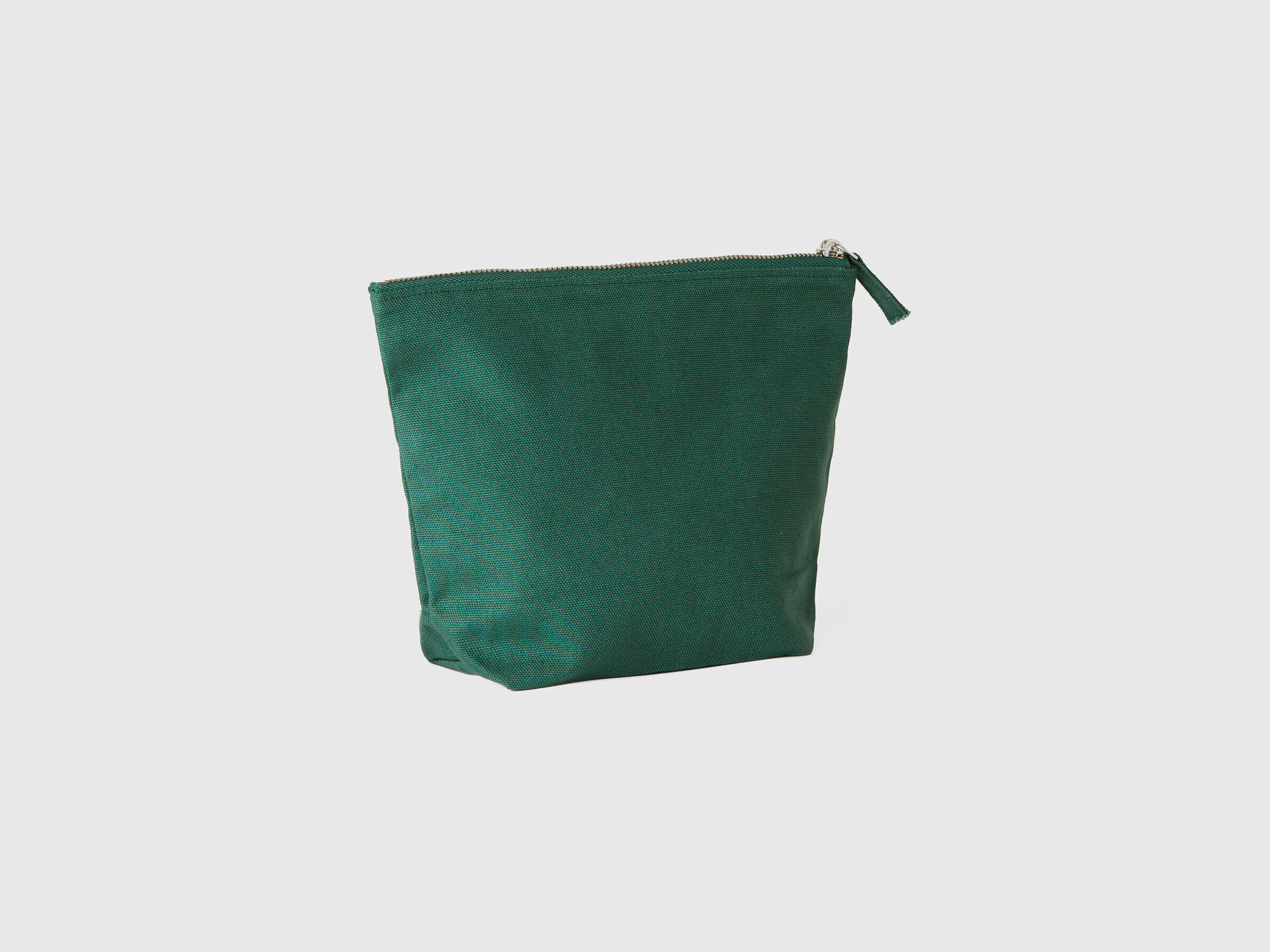 Military green clutch in pure cotton image number 1