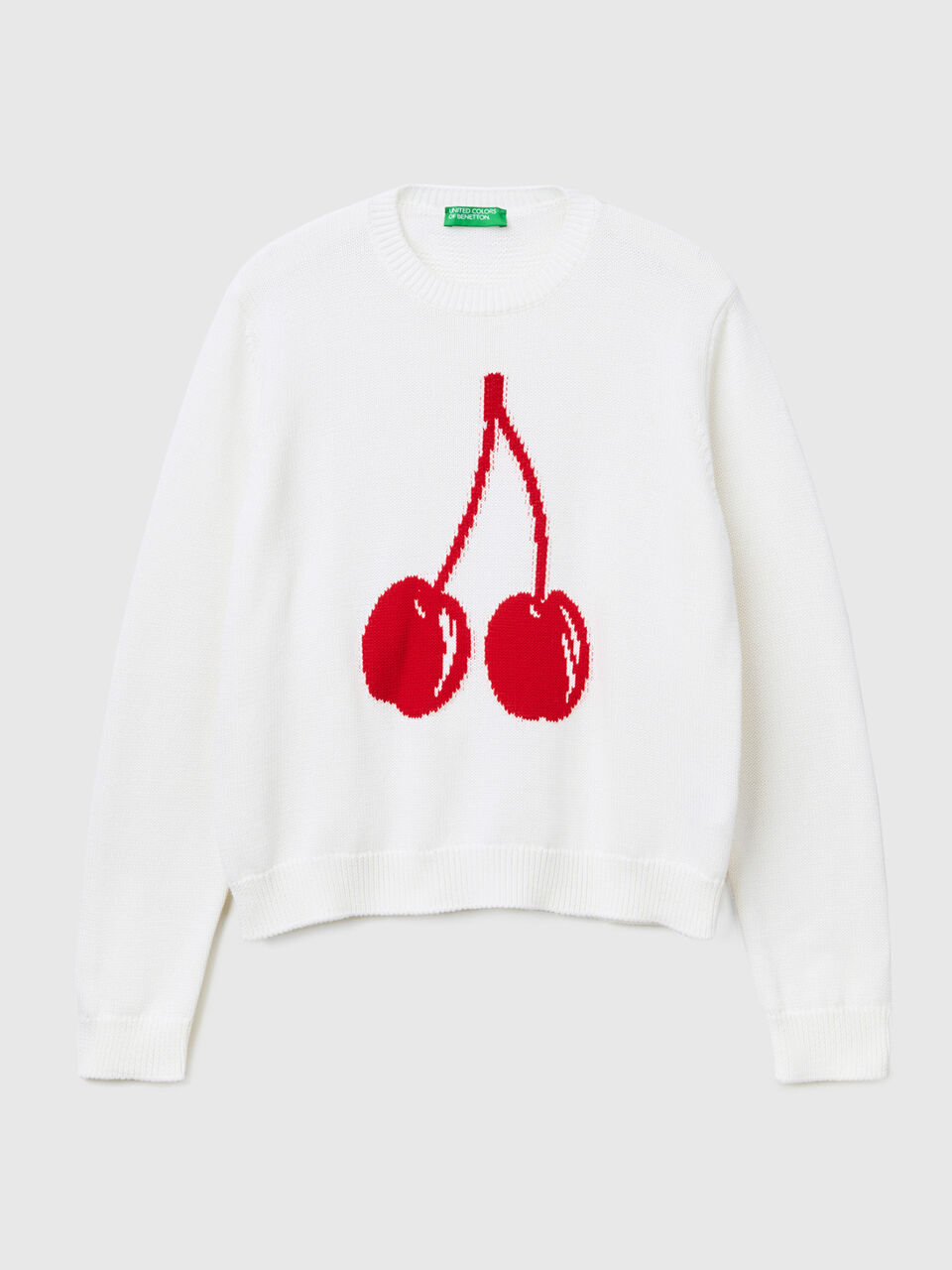 Sweater with fruit inlay image number 1