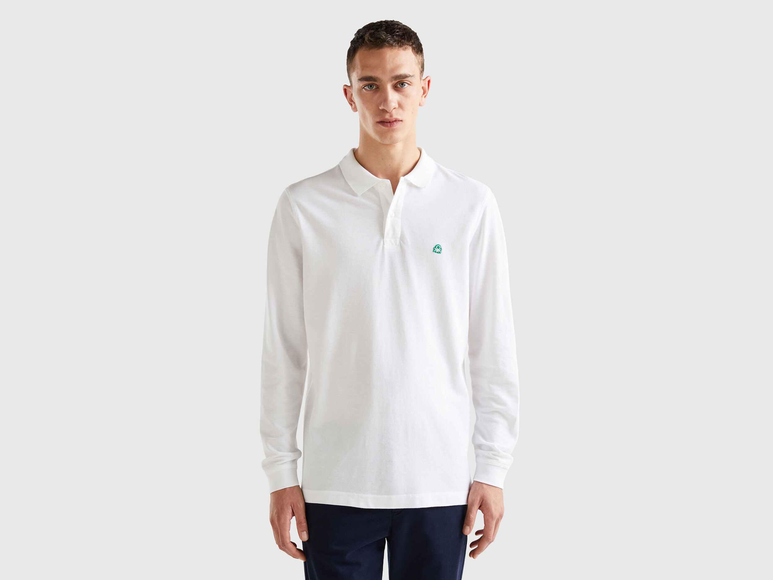 Polo a manica lunga 100 cotone