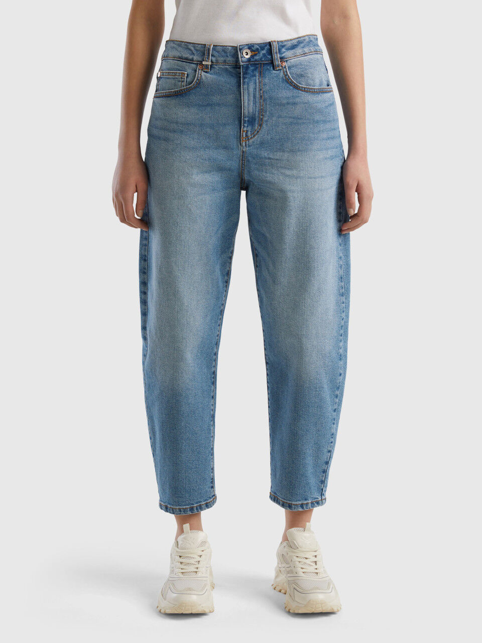 Jeans Coupe Mom Femme Nouvelle Collection 2024 Benetton