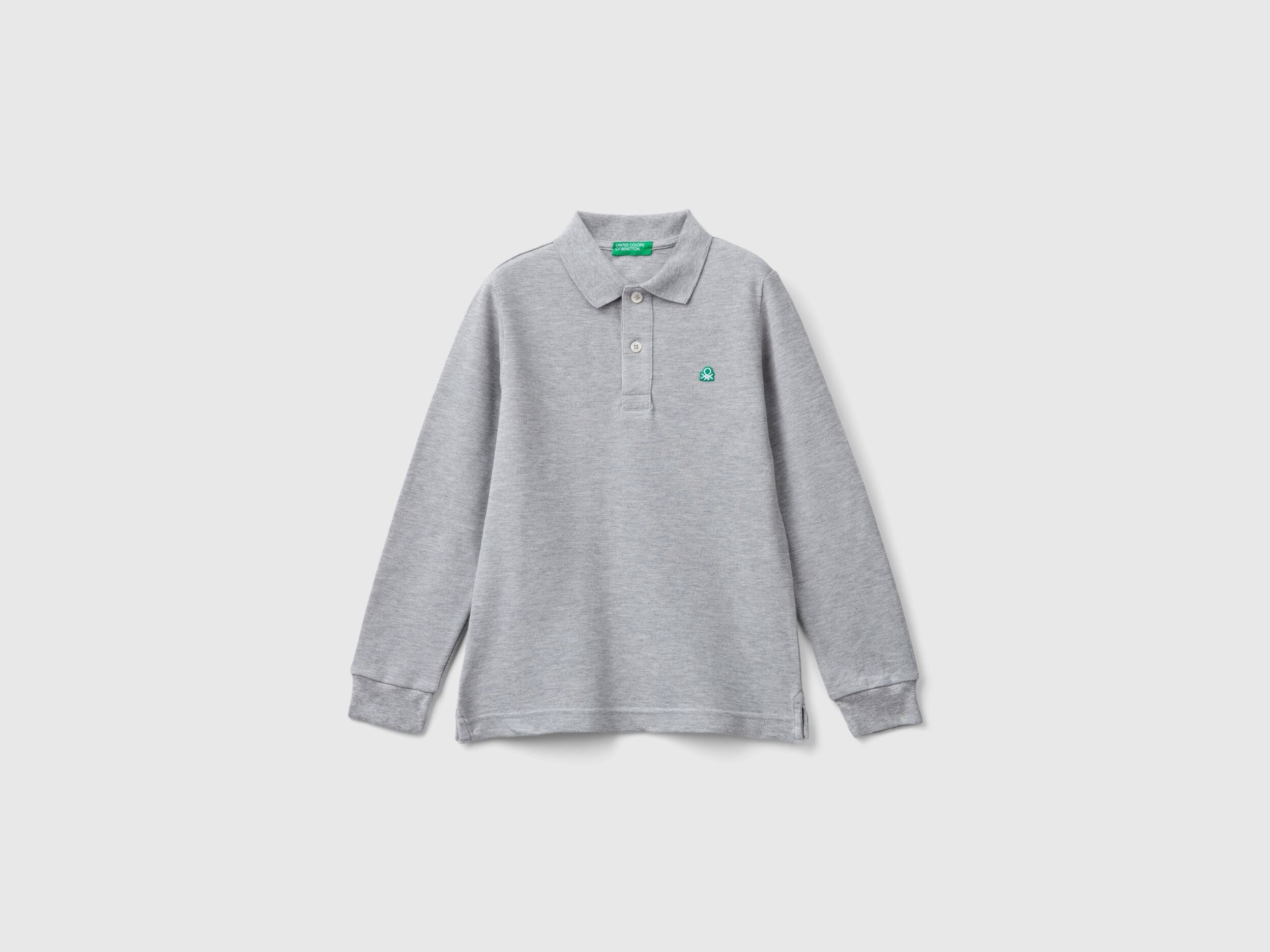 Polo bambino manica lunga benetton sale