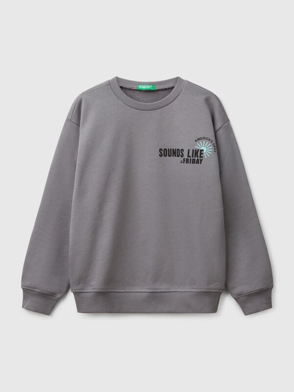 Felpa 100% cotone con stampa Bambino