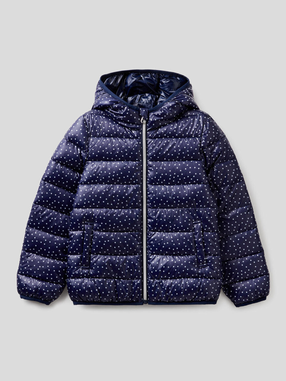 Pattern print padded jacket image number 1