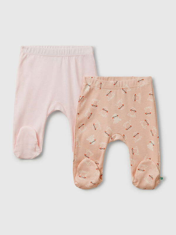 Due pantaloni in cotone  Baby