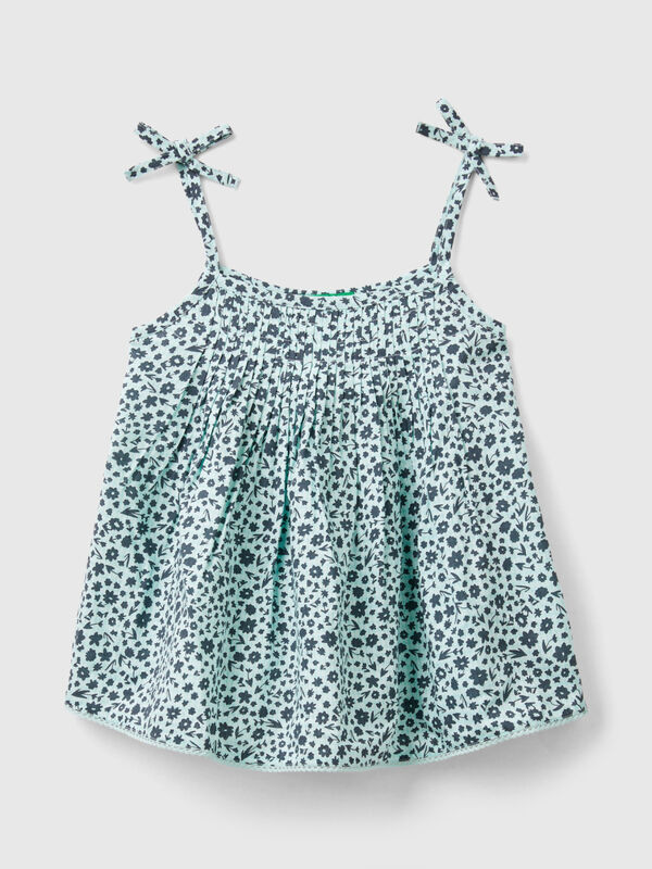Flowy top with floral print Junior Girl