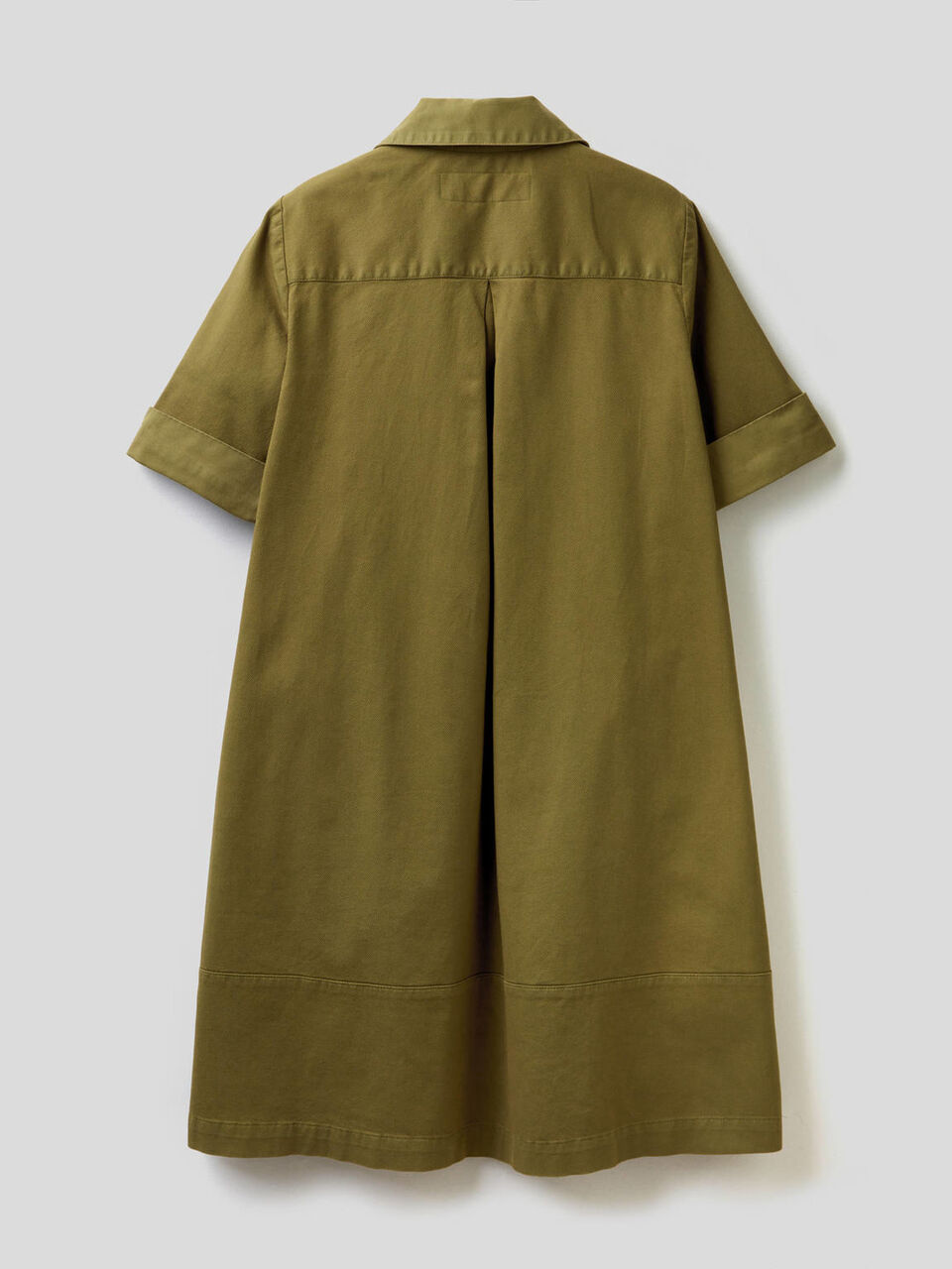 Flared dress in stretch cotton image number 2