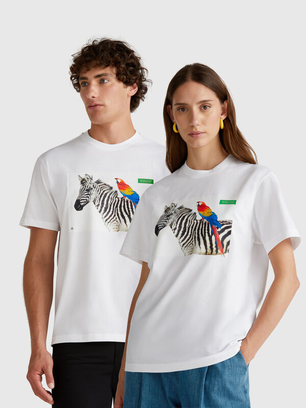 T-shirt con stampa fotografica Oliviero Toscani