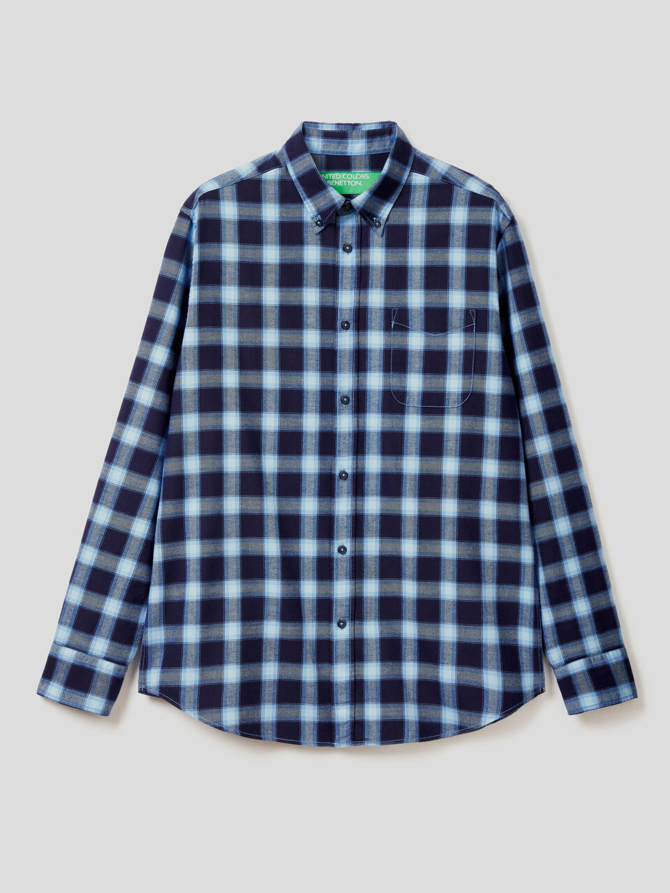 Camicia in flanella a quadri image number 1