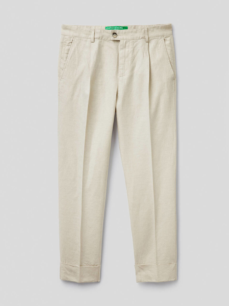 Pantalon en lin mélangé image number 1