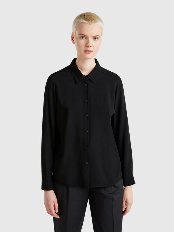 Camicia regular fit in viscosa Donna