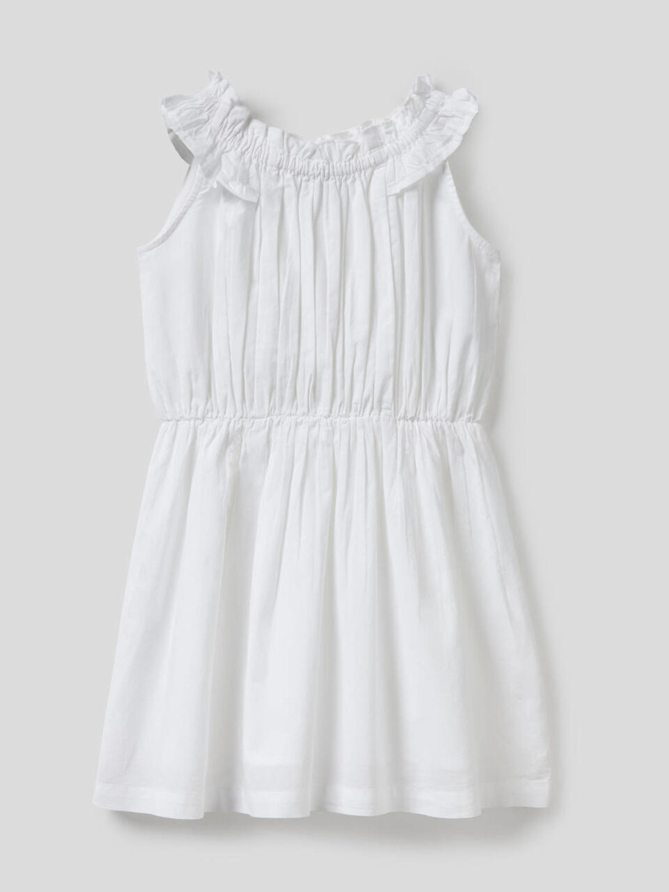 Vestito smanicato in 100% cotone image number 1