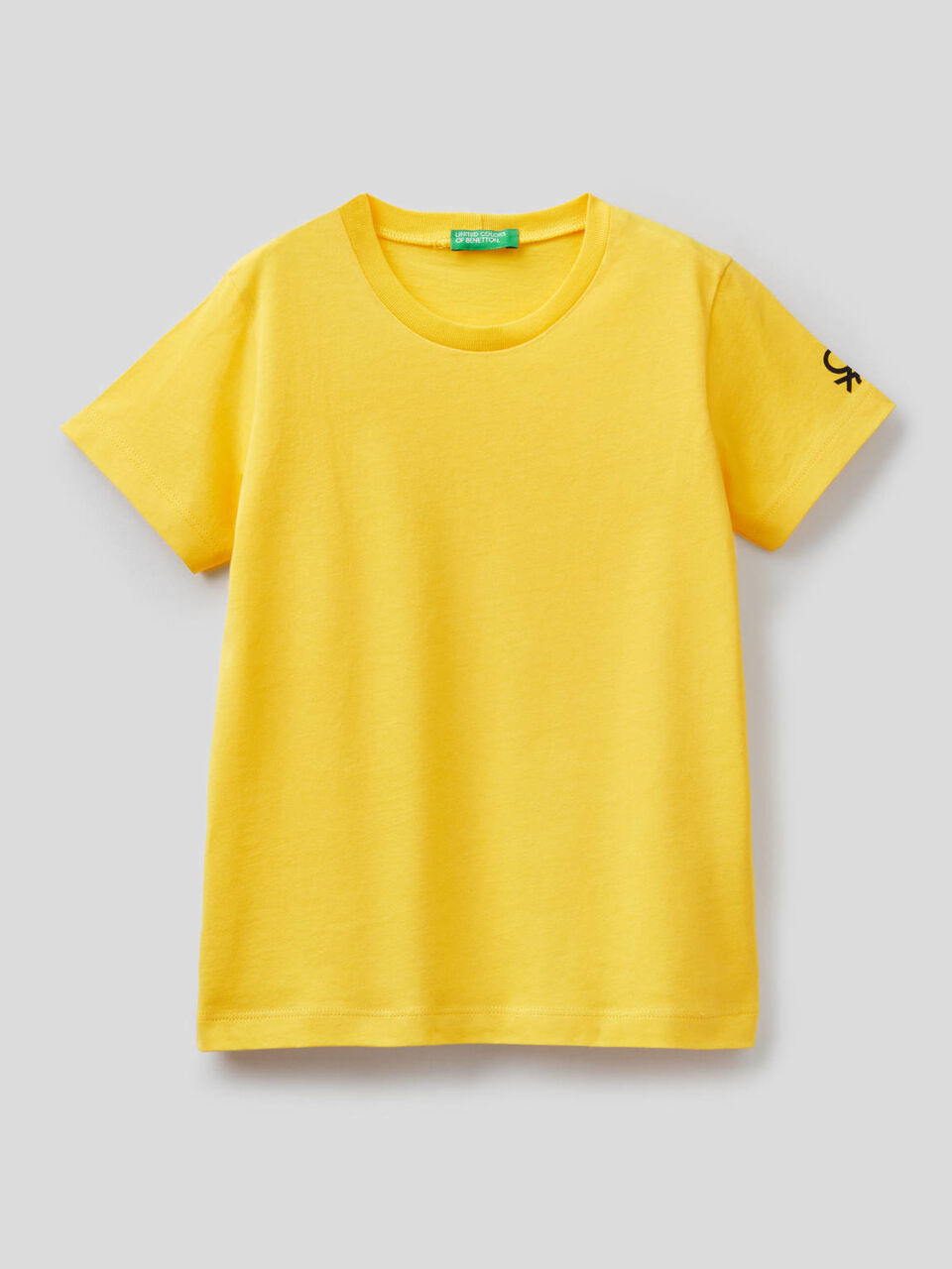 T-shirt in cotone biologico con stampa logo image number 1