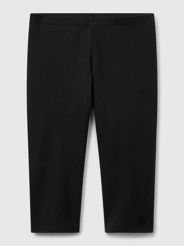Knielange Leggings aus Stretch-Baumwolle Mädchen