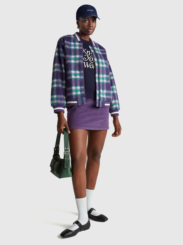 Minigonna in velluto Donna