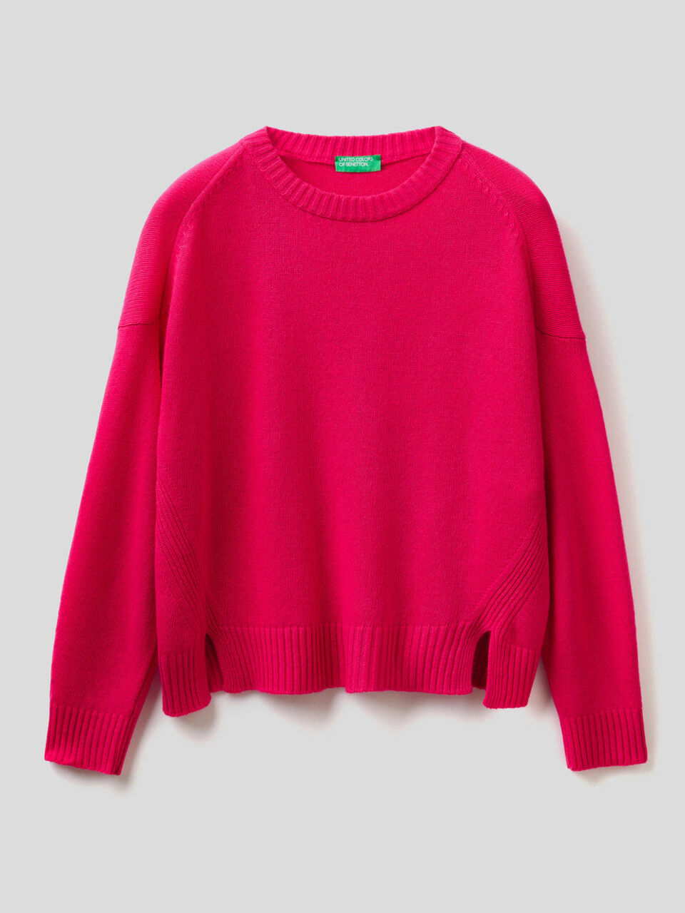 Maglione misto lana con spacchetti image number 1