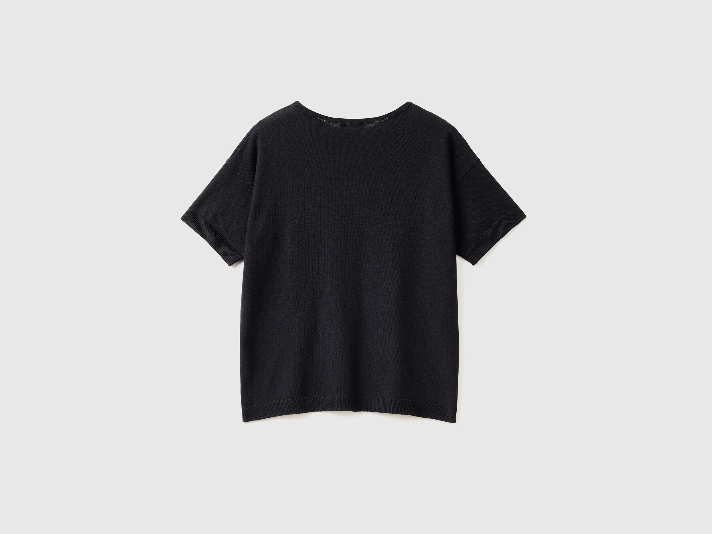 Short sleeve sweater Black Benetton