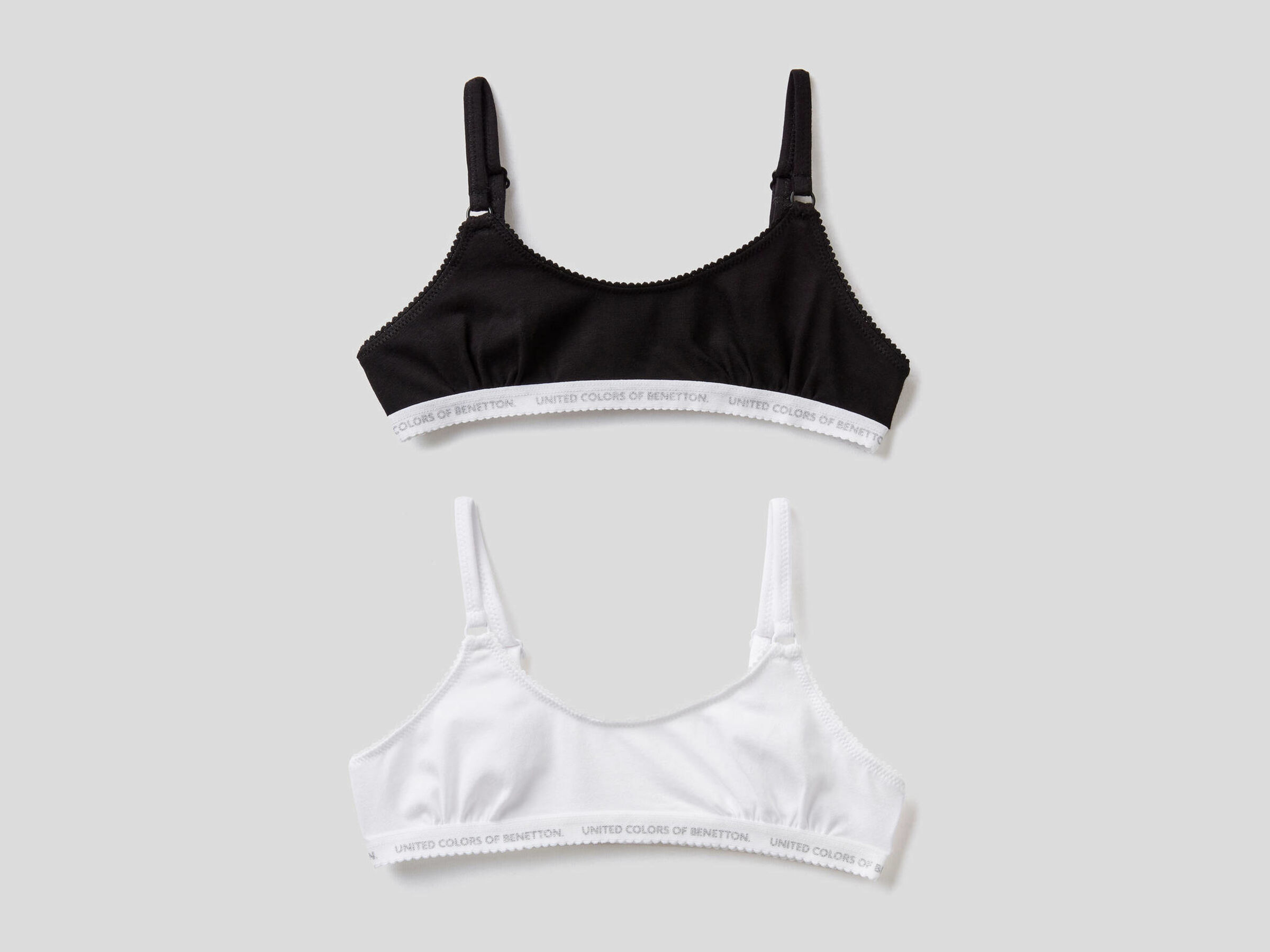 Zwei Brassiéres aus elastischer Baumwolle image number null