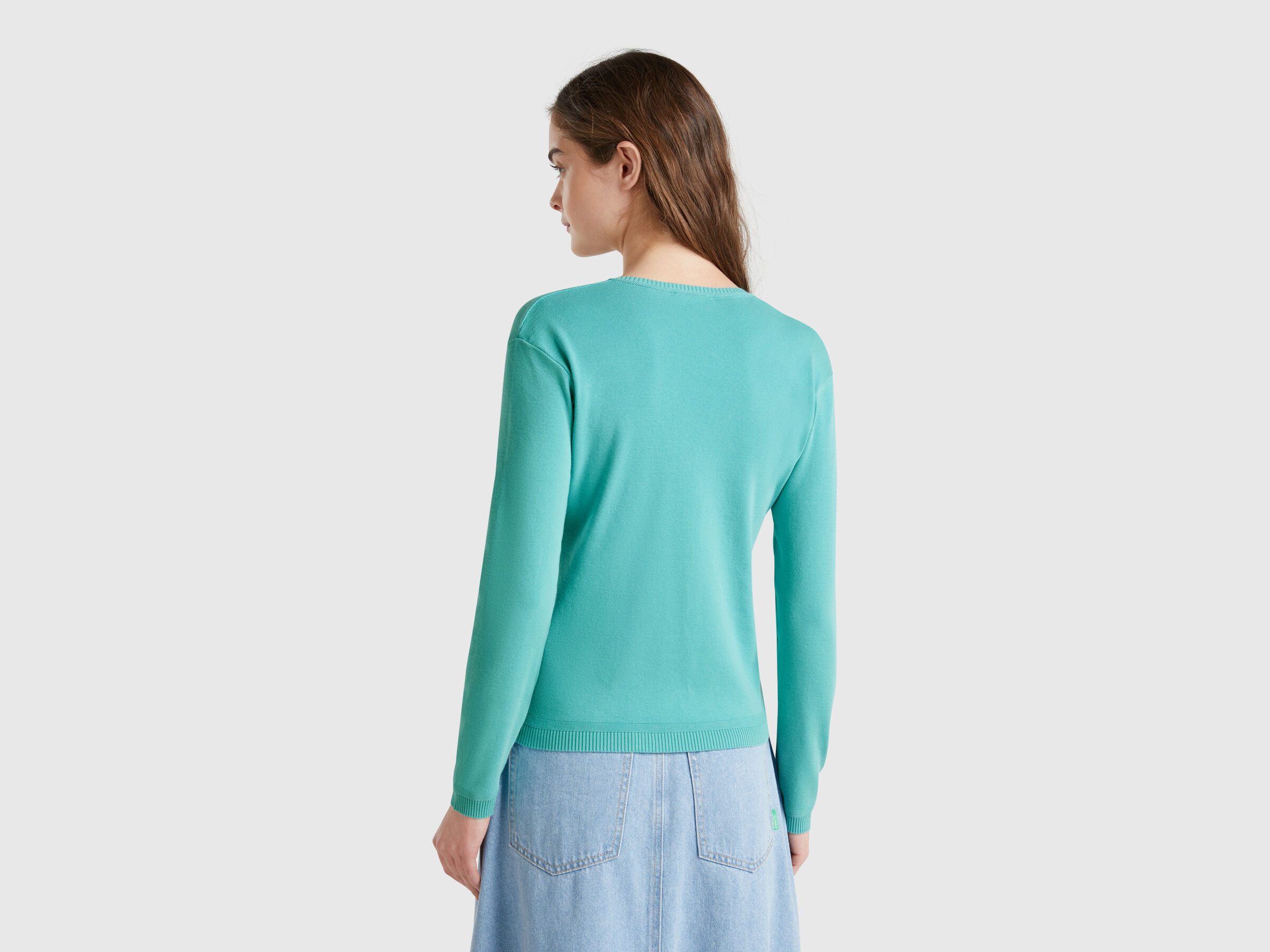 V NECK SWEATER L/S Women image number 1