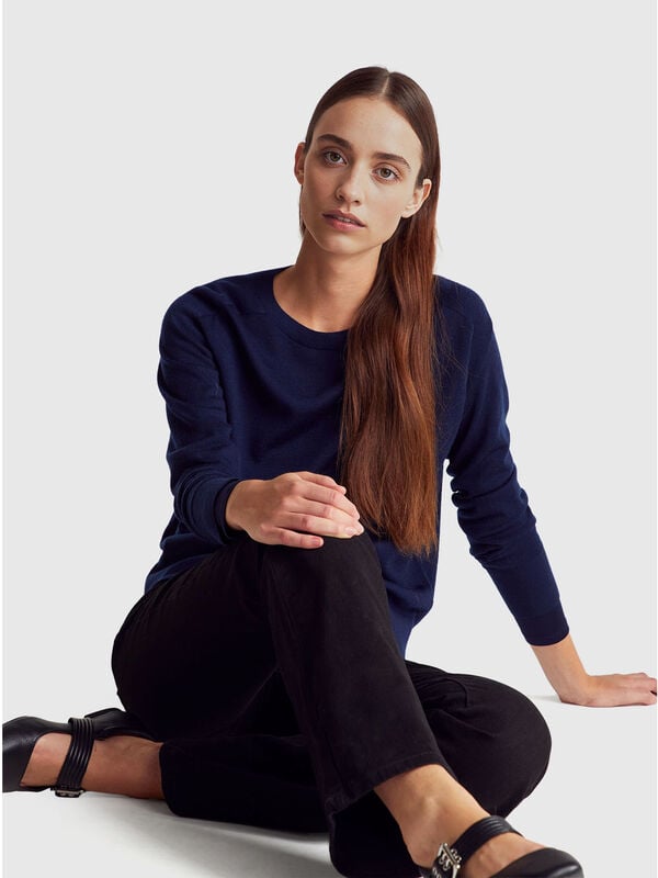Maglia in pura lana Merino Donna