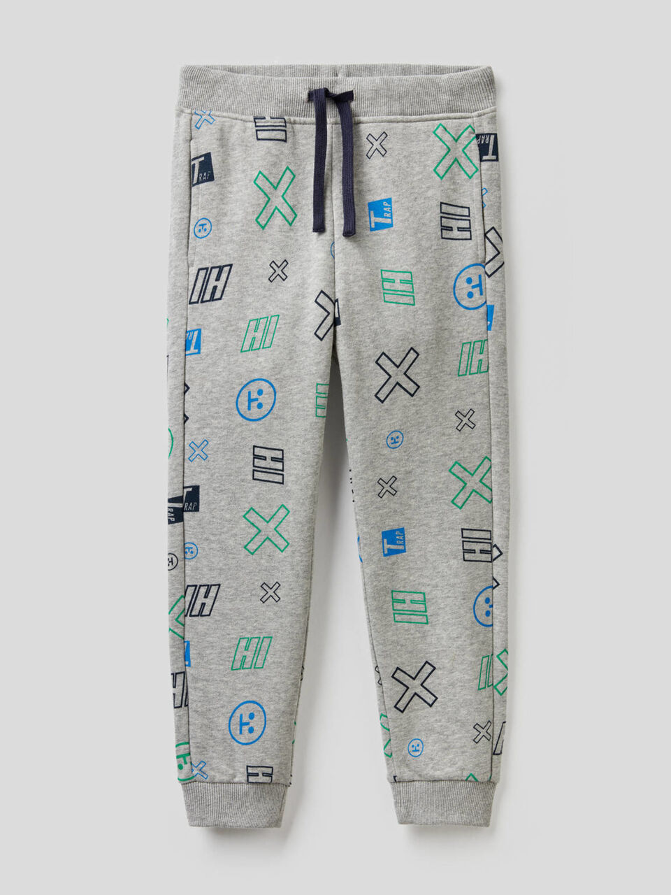 Pantalon en molleton imprimé fantaisie image number 1