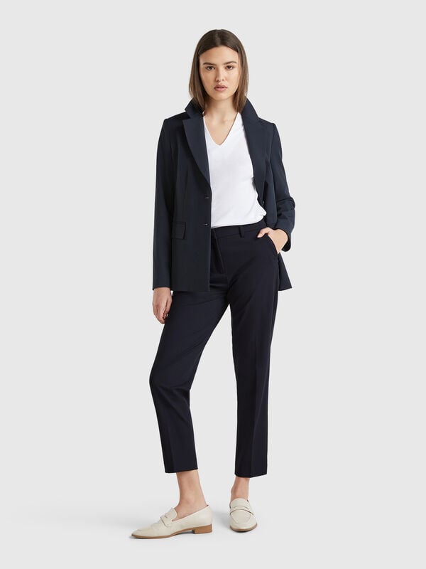 Fließende Slim-Fit-Hose Damen