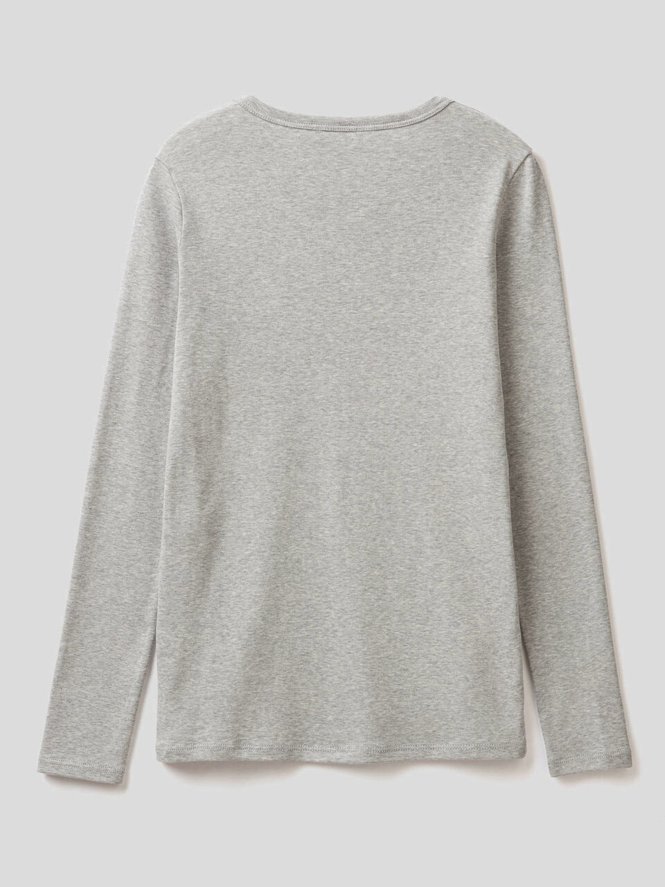 T-shirt a manica lunga 100% cotone image number 2