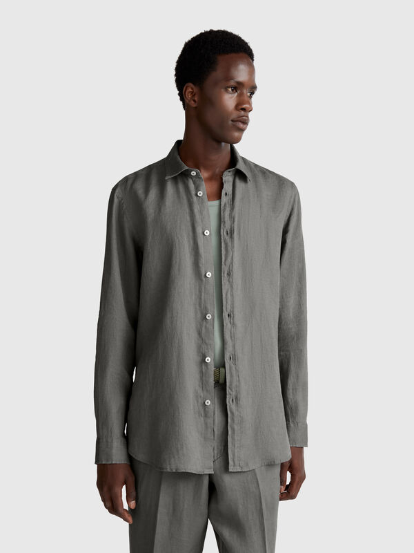 Camicia in puro lino Uomo