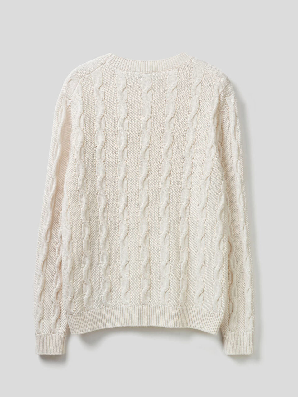 Maglione girocollo a trecce Uomo image number 2