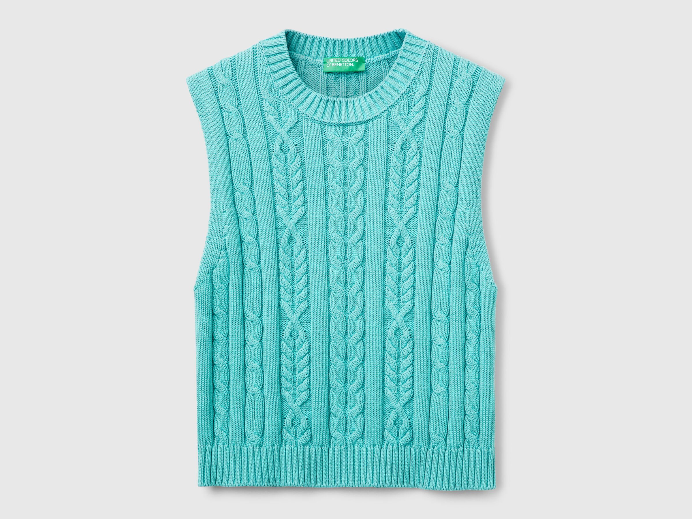 SLEEVELESS SWEATER Women image number 3