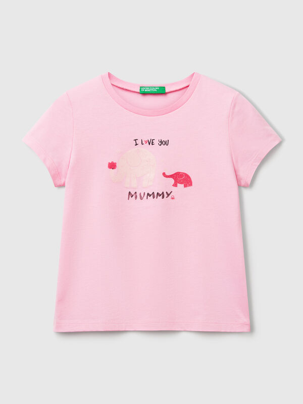 T-shirt coupe classique à paillettes Filles