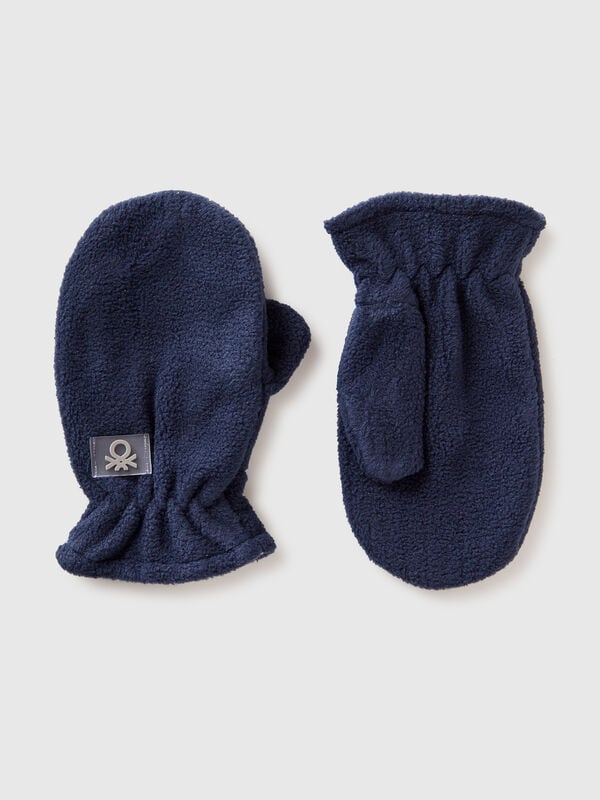 Mittens in lined fleece Junior Boy