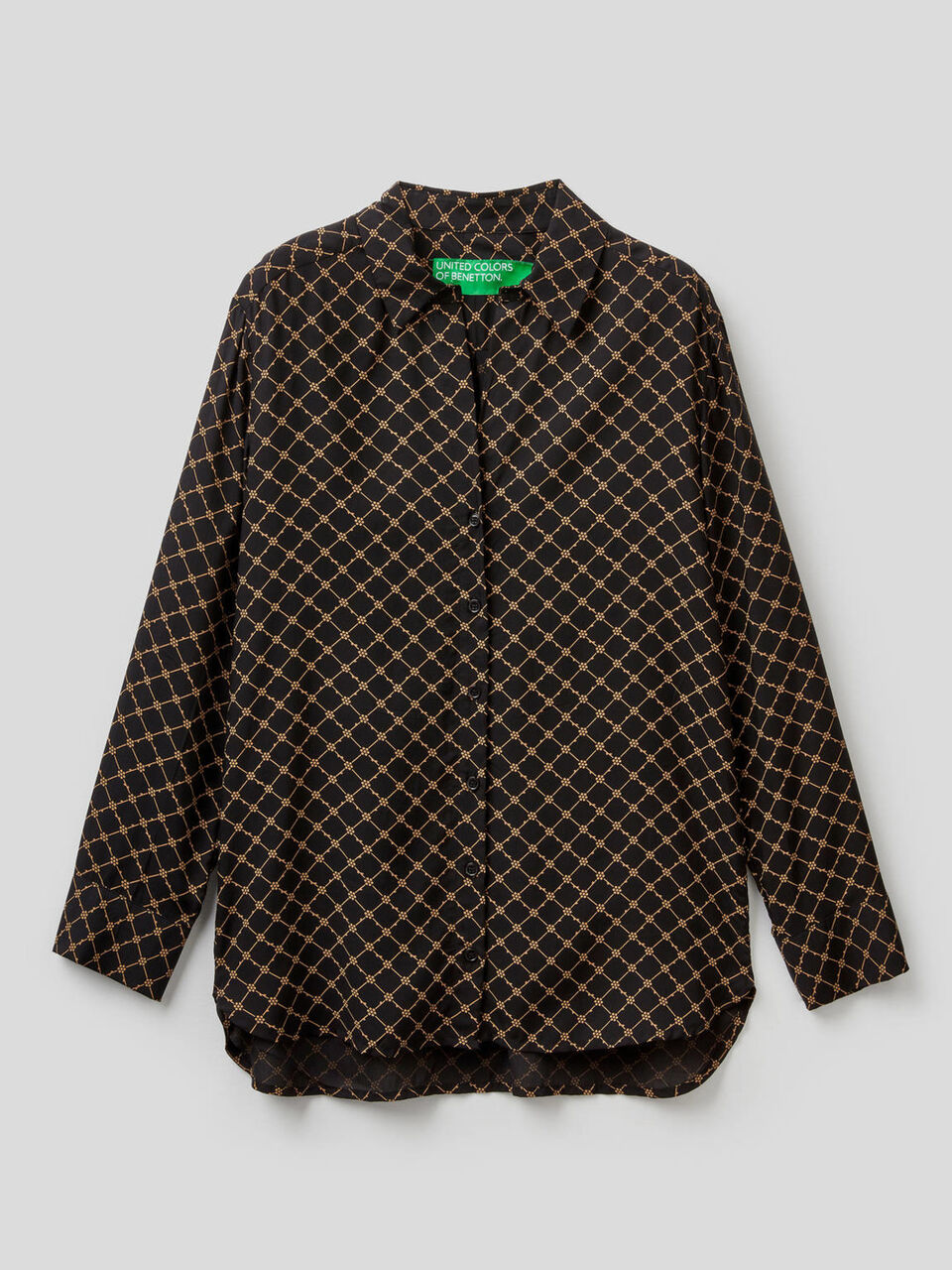 Flowy pattern print shirt image number 1
