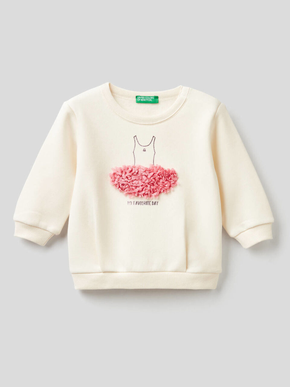 Sweatshirt mit Blütenblatt-Applikationen image number 1