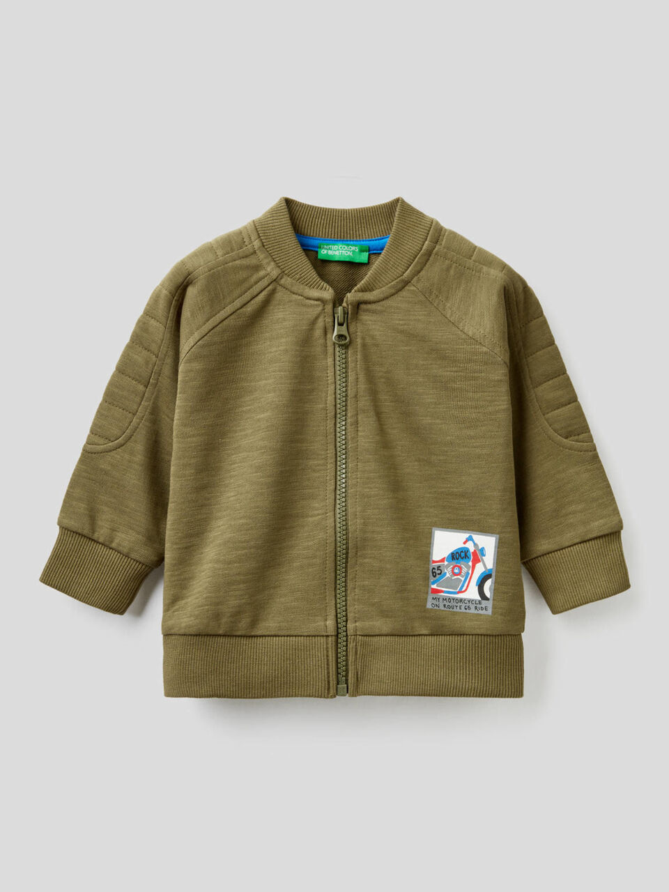 Bomber-style sweatshirt image number 1