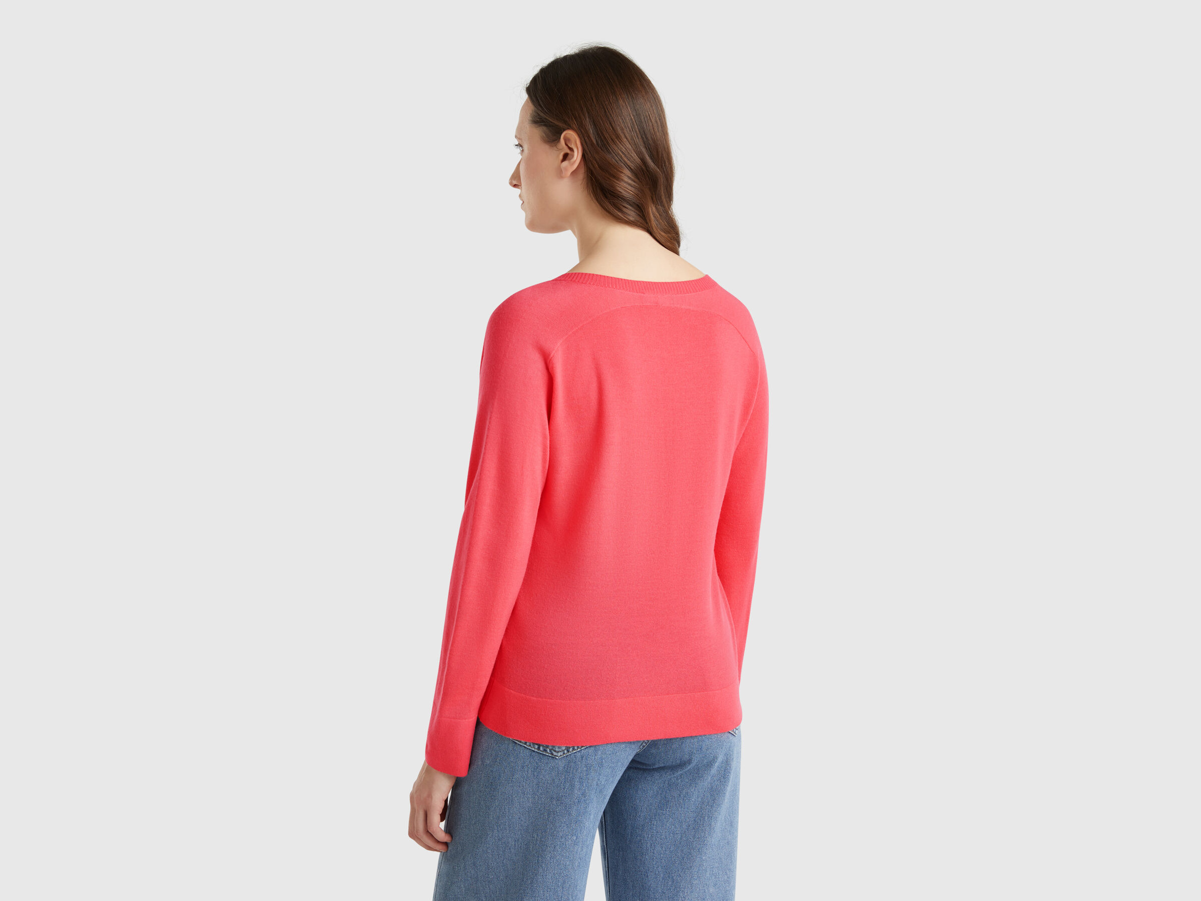 V NECK SWEATER L/S Damen image number 1