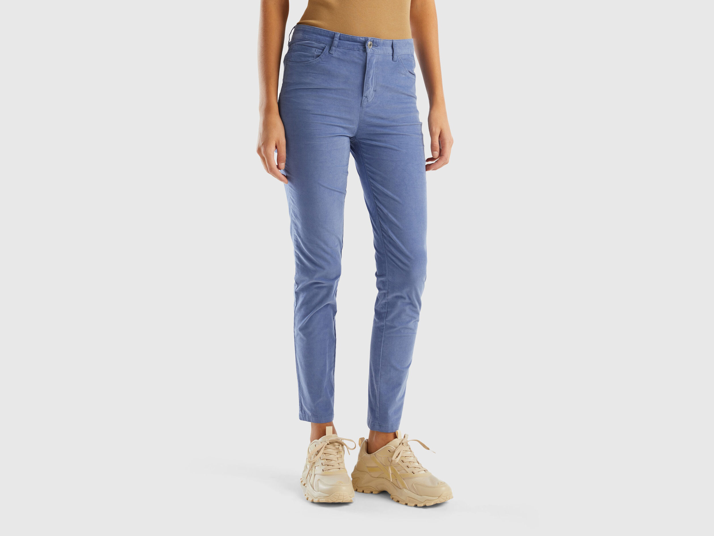 Pantaloni velluto benetton online