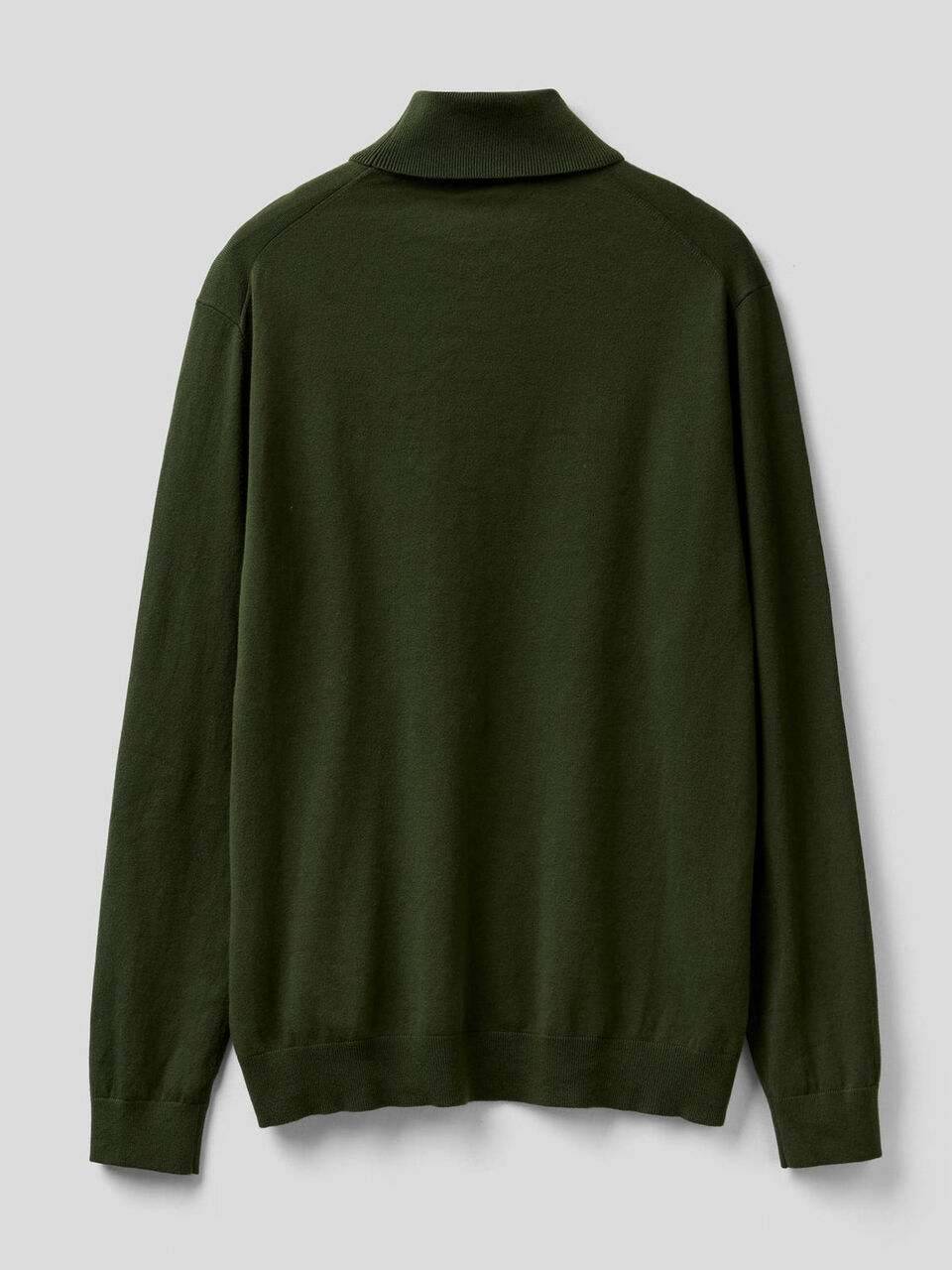 Pull col montant en coton mélangé stretch image number 2