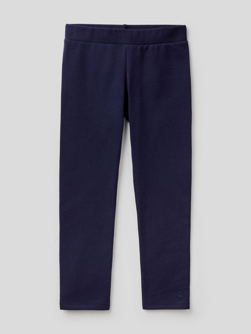Solid colored sweat leggings image number 1