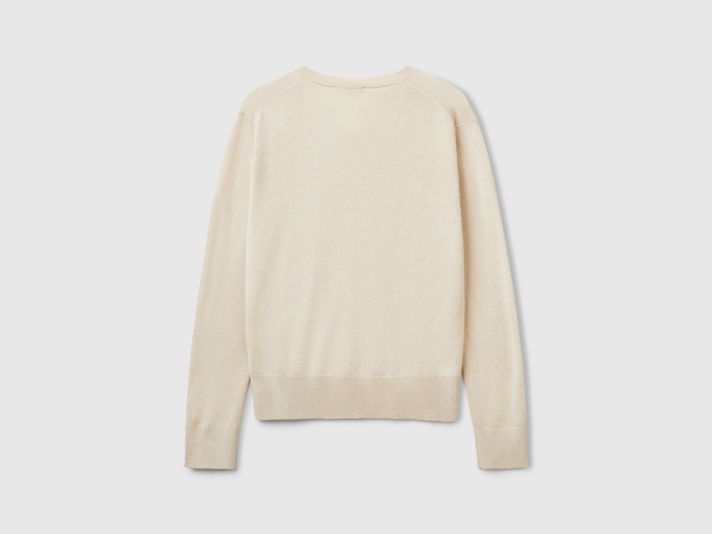 MAGLIA SCOLLO V M/L Donna image number 4