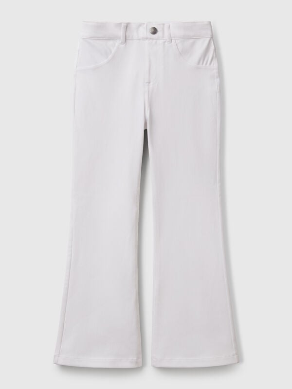 Ausgestellte Hose aus Stretch-Baumwolle Mädchen