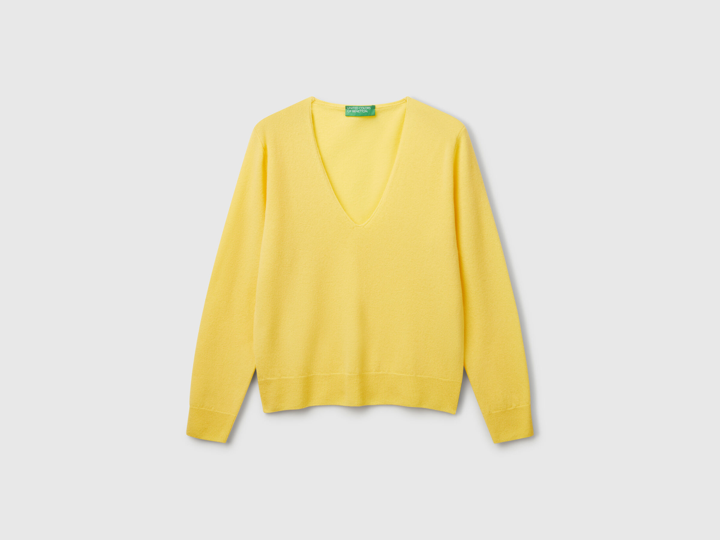 MAGLIA SCOLLO V M/L Donna image number 3