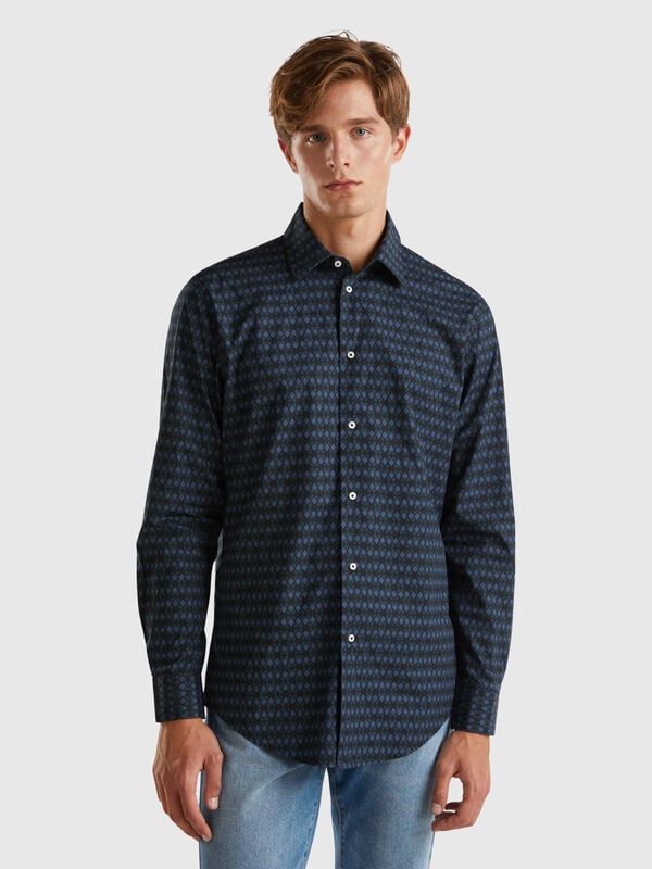 Chemise regular à motif Homme