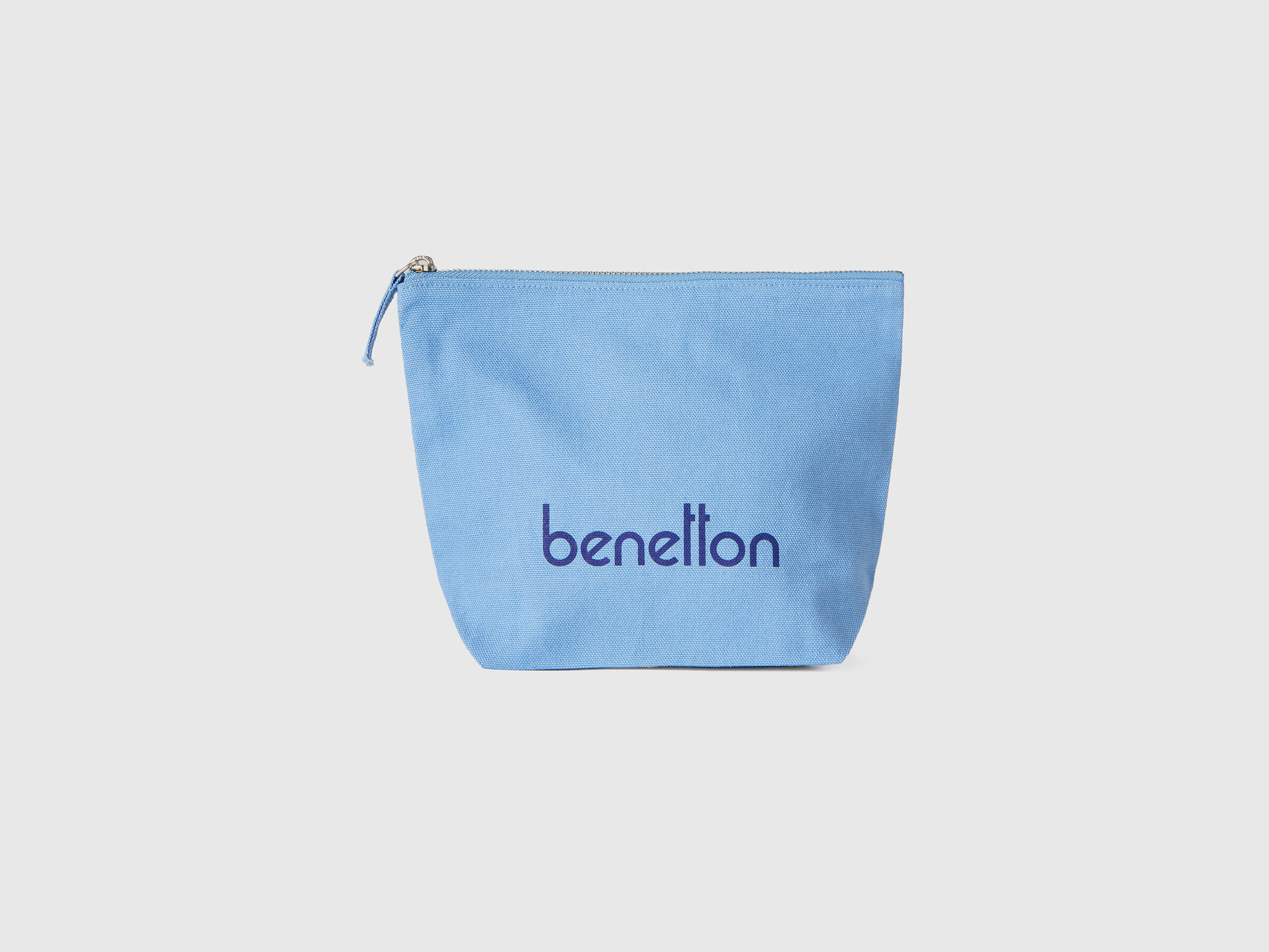 Light blue clutch in pure cotton image number 0