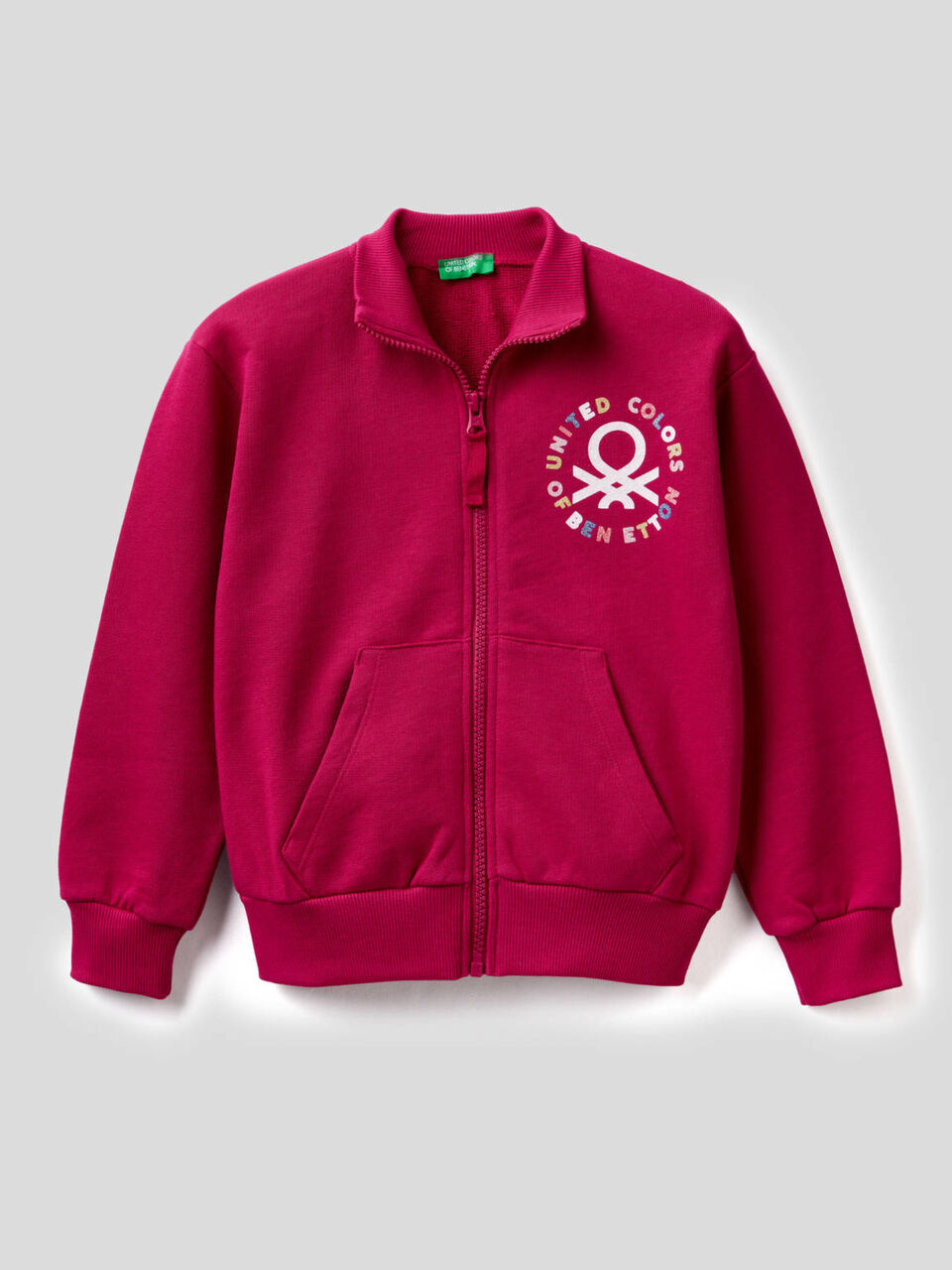 Sweatshirt aus 100% Baumwolle mit Reißverschluss image number 1